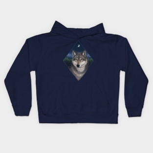 Wolf Diamond - Night Kids Hoodie